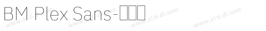 BM Plex Sans字体转换